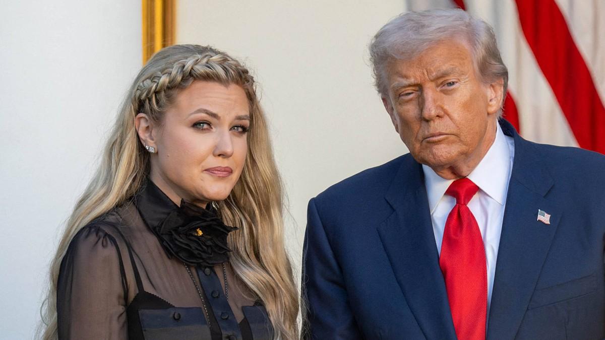 photo of Erika Kirk, Donald Trump. 