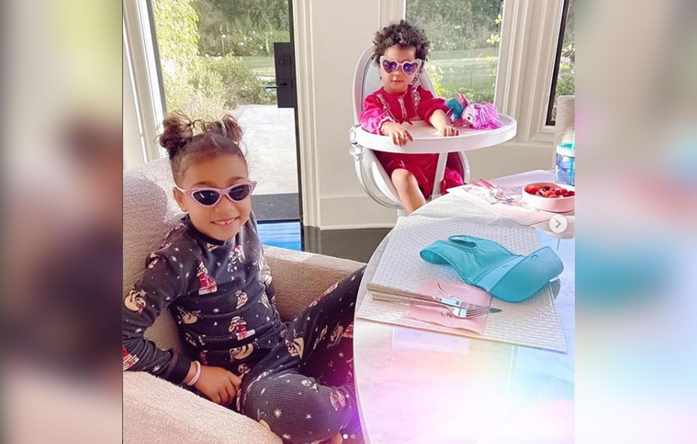 Khloe Kardashian Shares Photo Of True & North Praying