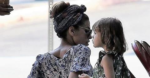*EXCLUSIVE* Eva Mendes dines out with her daughter at Little Dom’s