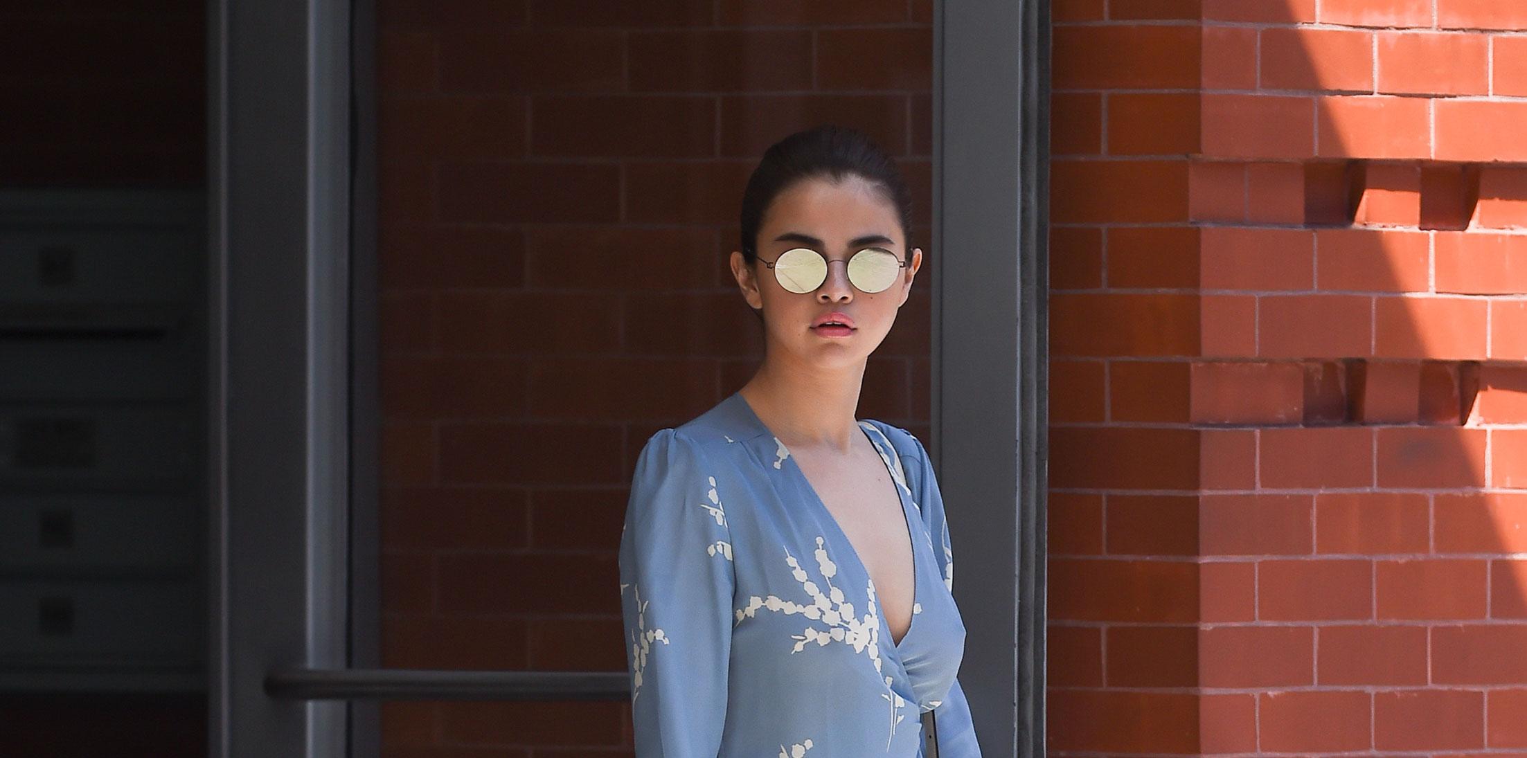 Selena Gomez Shocks As She Goes Braless For The Day