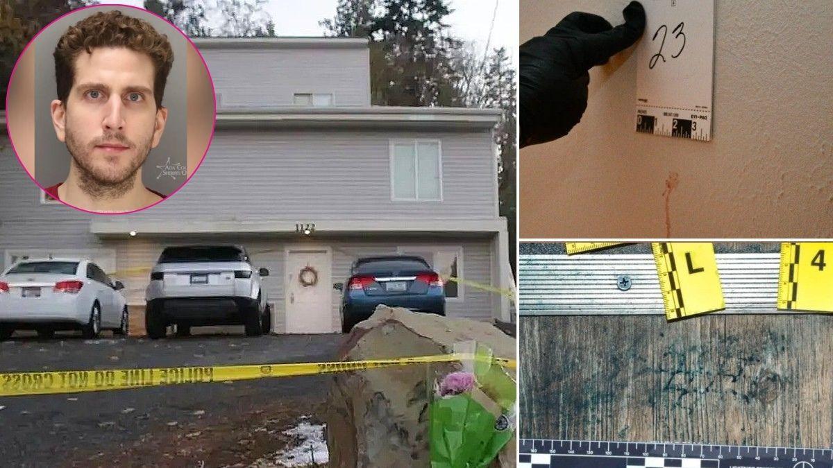 composite photo of bryan kohberger and the idaho murders crime scene