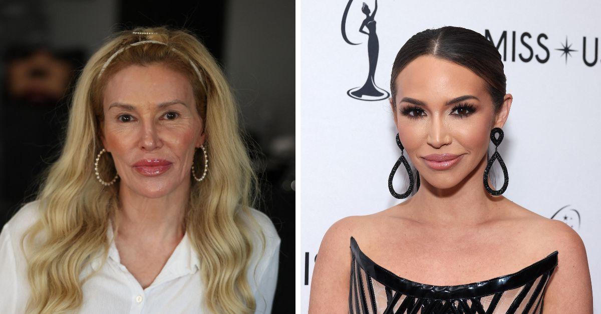 split photo of Brandi Glanville & Scheana Shay