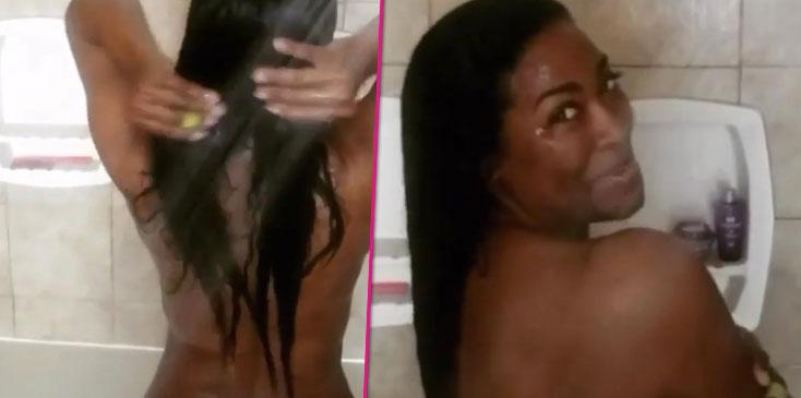 Kenya Moore Exposes Her Boobs In New Topless Video Amid Her Latest Moore Manor Scandal — See The RHOA Stars Racy New Post! photo