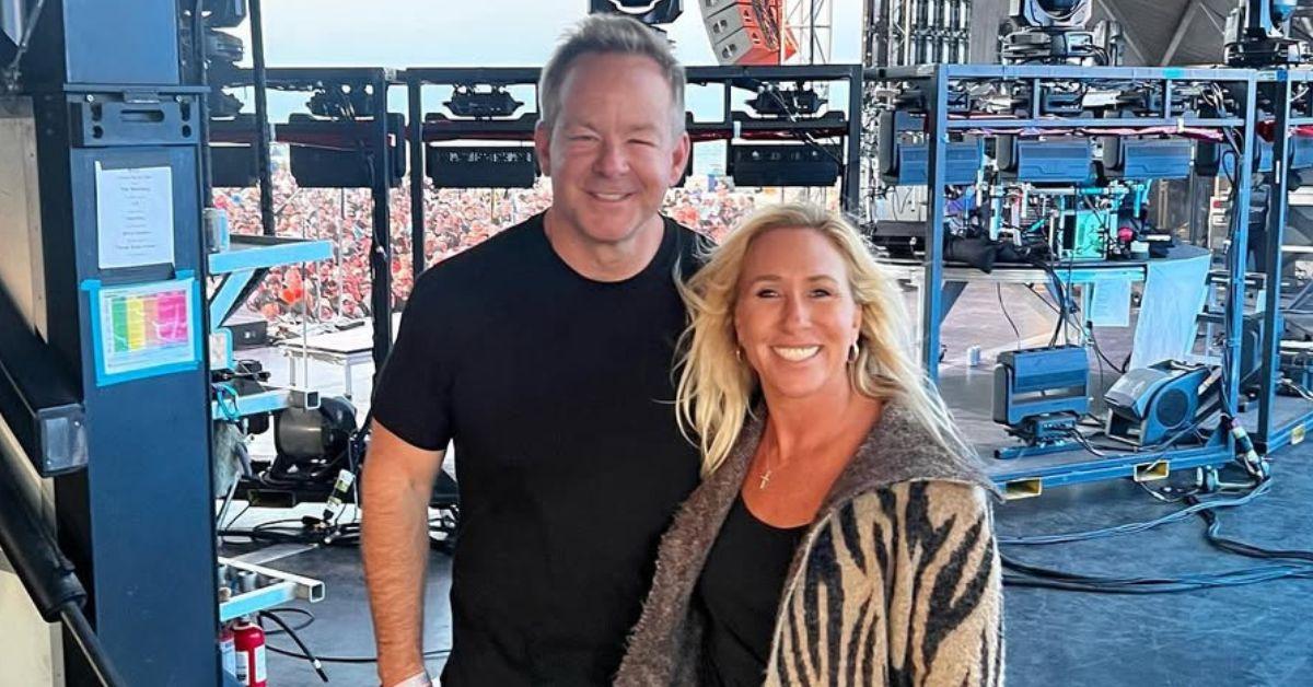 image of Brian Glenn and Marjorie Taylor Greene started dating in 2023.