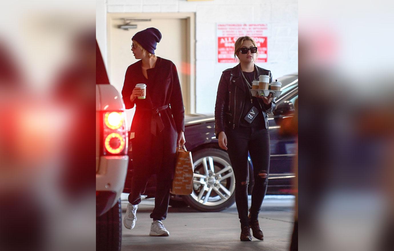 EXCLUSIVE: Cara Delevingne and Ashley Benson grab breakfast together at Erewhon