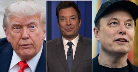 photo of Donald Trump, Jimmy Fallon and Elon Musk