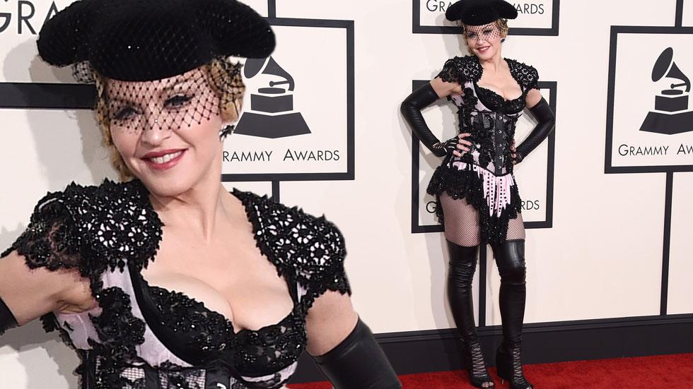 Madonna 2015 grammy arrivals