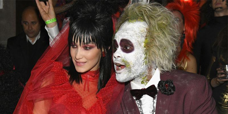 Bella Hadid & The Weeknd Sport Iconic Beetlejuice Costumes