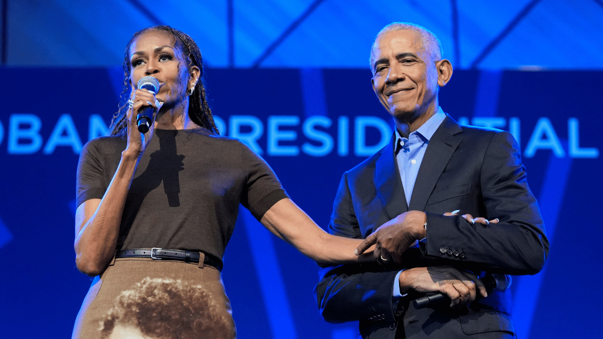 Image of Michelle Obama addressed the toxic manosphere of 'looksmaxxing.'