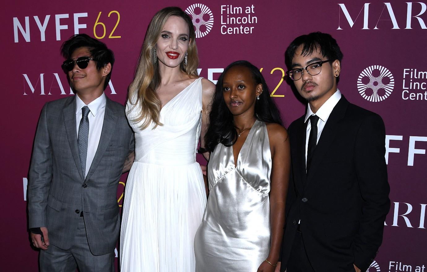 angelina jolie makes first appearance son pax since bike accident