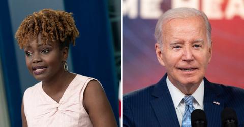 karine jean pierre slips up tweets message joe bidens account