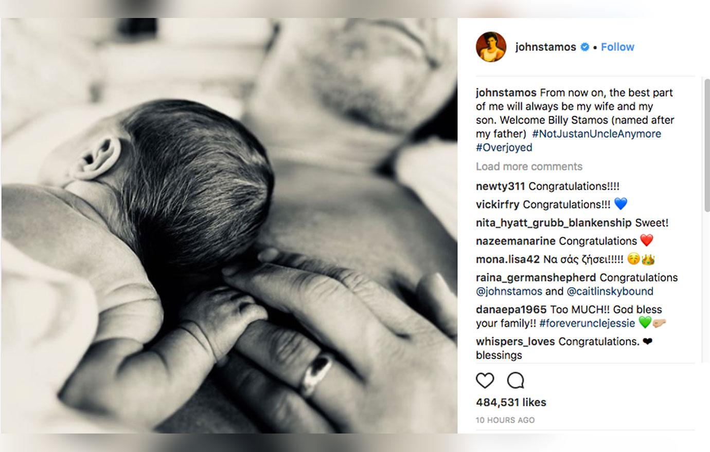 John stamos caitlin mchugh baby boy 1