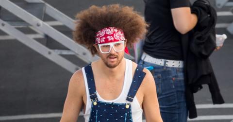 Redfoo and Emma Slater seen at the ‘Dancing with the Stars’ studio in Los Angeles, California