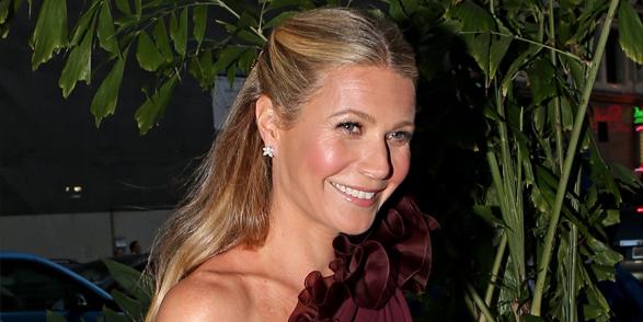 Gwyneth Paltrow is seen arriving to her black tie event