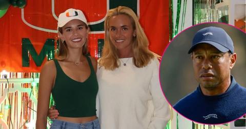 Composite photo of Kai Trump, Vanessa Trump and Tiger Woods