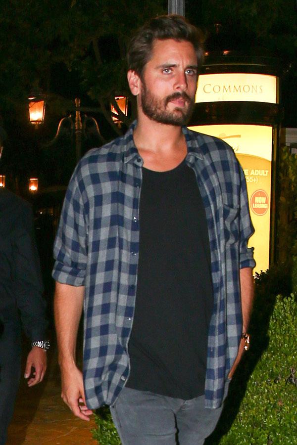 *EXCLUSIVE* Scott Disick has a business dinner with Mall Mall and his managers