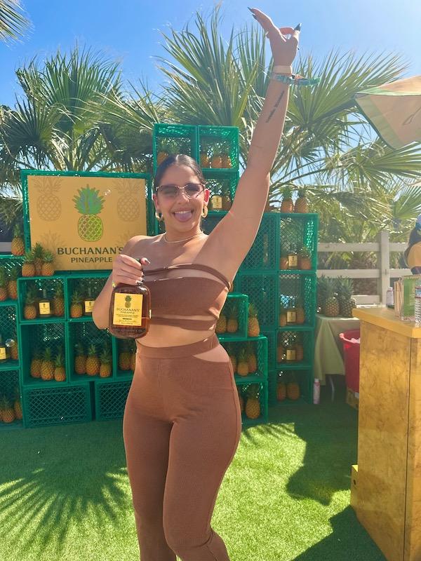 maria legarda stepped into a vibrant pina inspired festival season with buchanans pineapple at revolve festival in thermal ca