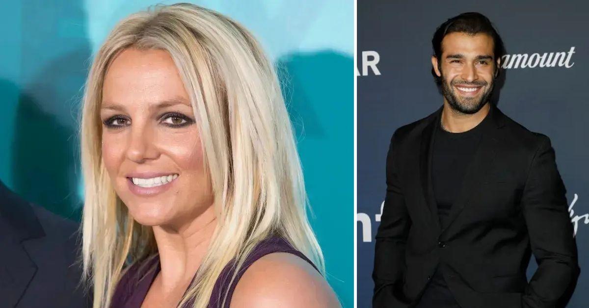 Composite photo of Britney Spears and Sam Asghari