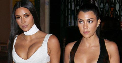 Kim Kardashian & Kourtney Kardashian are seen looking amazing as they step out to dinner in Paris.