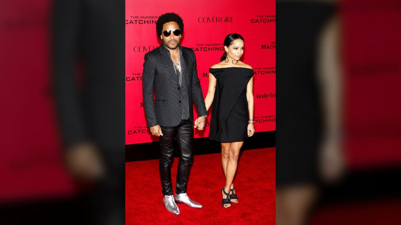 Lenny Kravitz and Zoë Kravitz