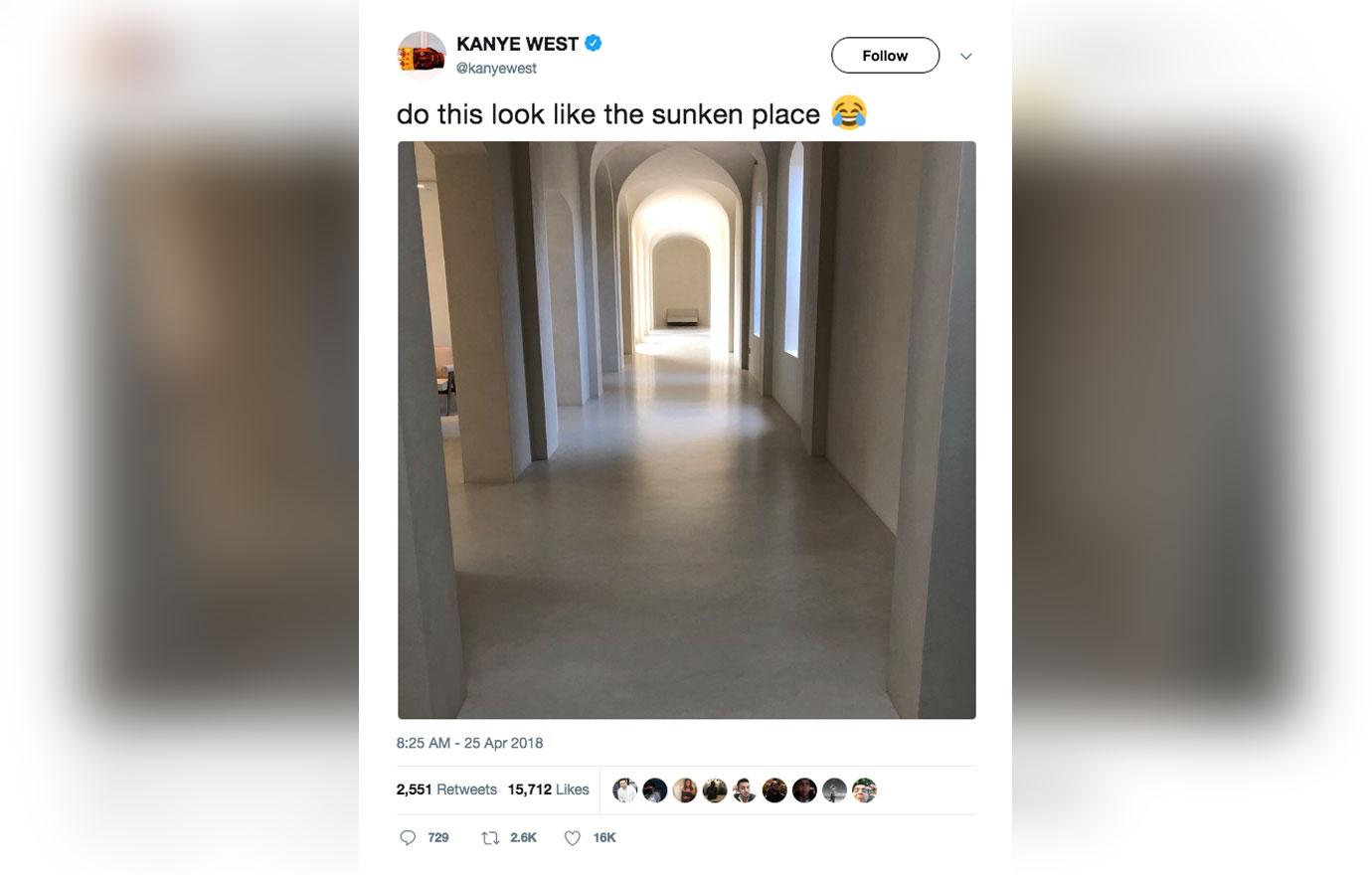 kanye west reveals pic home twitter calls it the sunken place 01