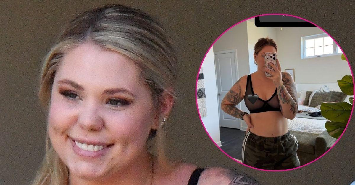 kailyn lowry weight loss transformation photo near wardrobe slip