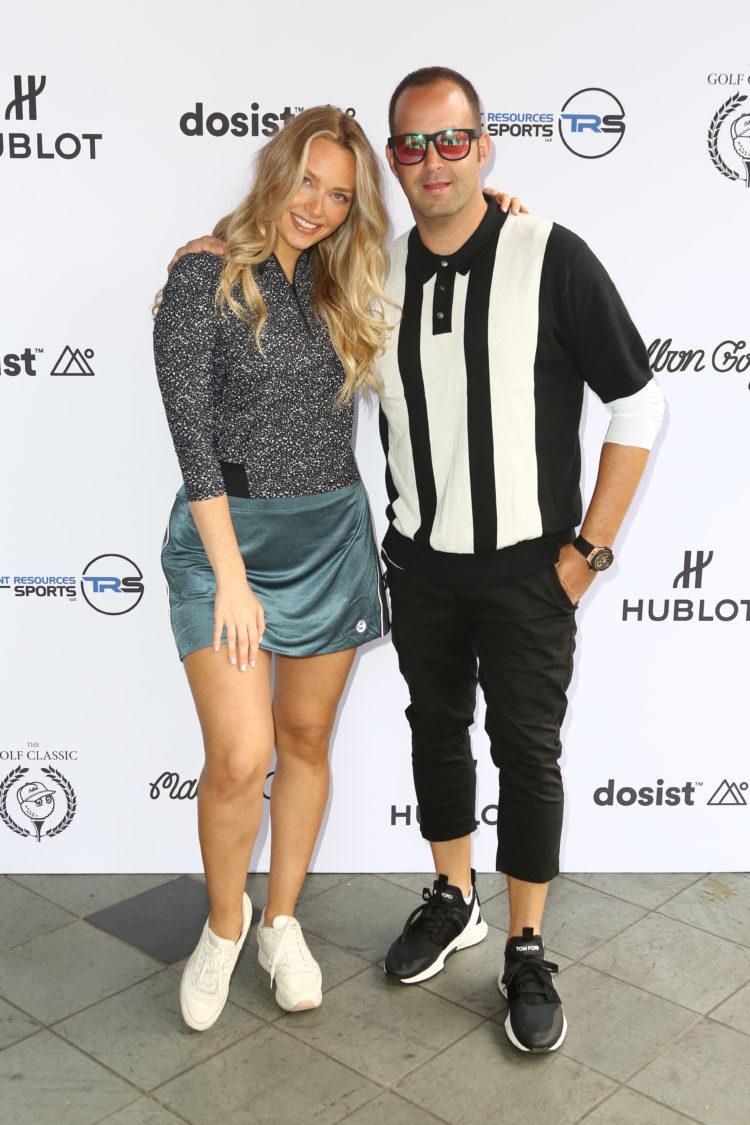 Camille Kostek and Zev Norotsky at The Golf Classic