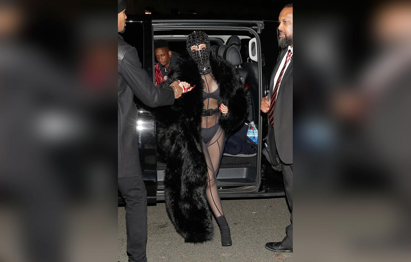 Cardi B Sheer Outfit