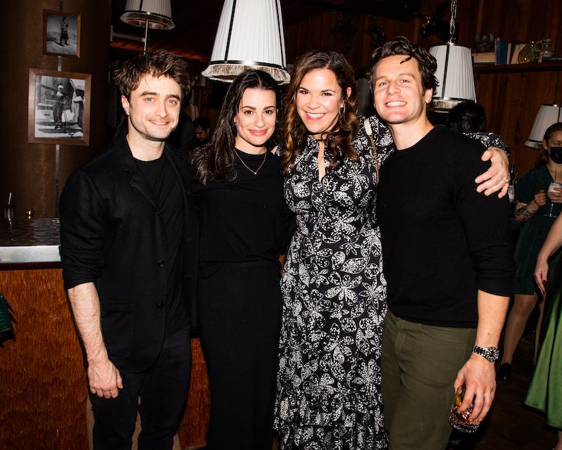 daniel radcliffe lea michele lindsay mendez jonathan groff