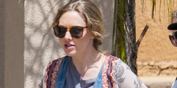 New mom, Amanda Seyfried exposes her infant daughter to the world of Hollywood.