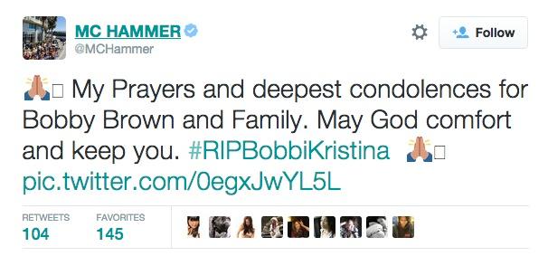 Bobbi kristina brown death celebrity reactions 07