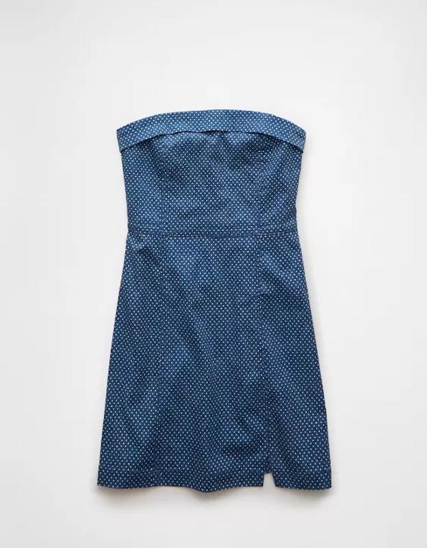 ae x aerie match made in denim tube mini dress aeriecom