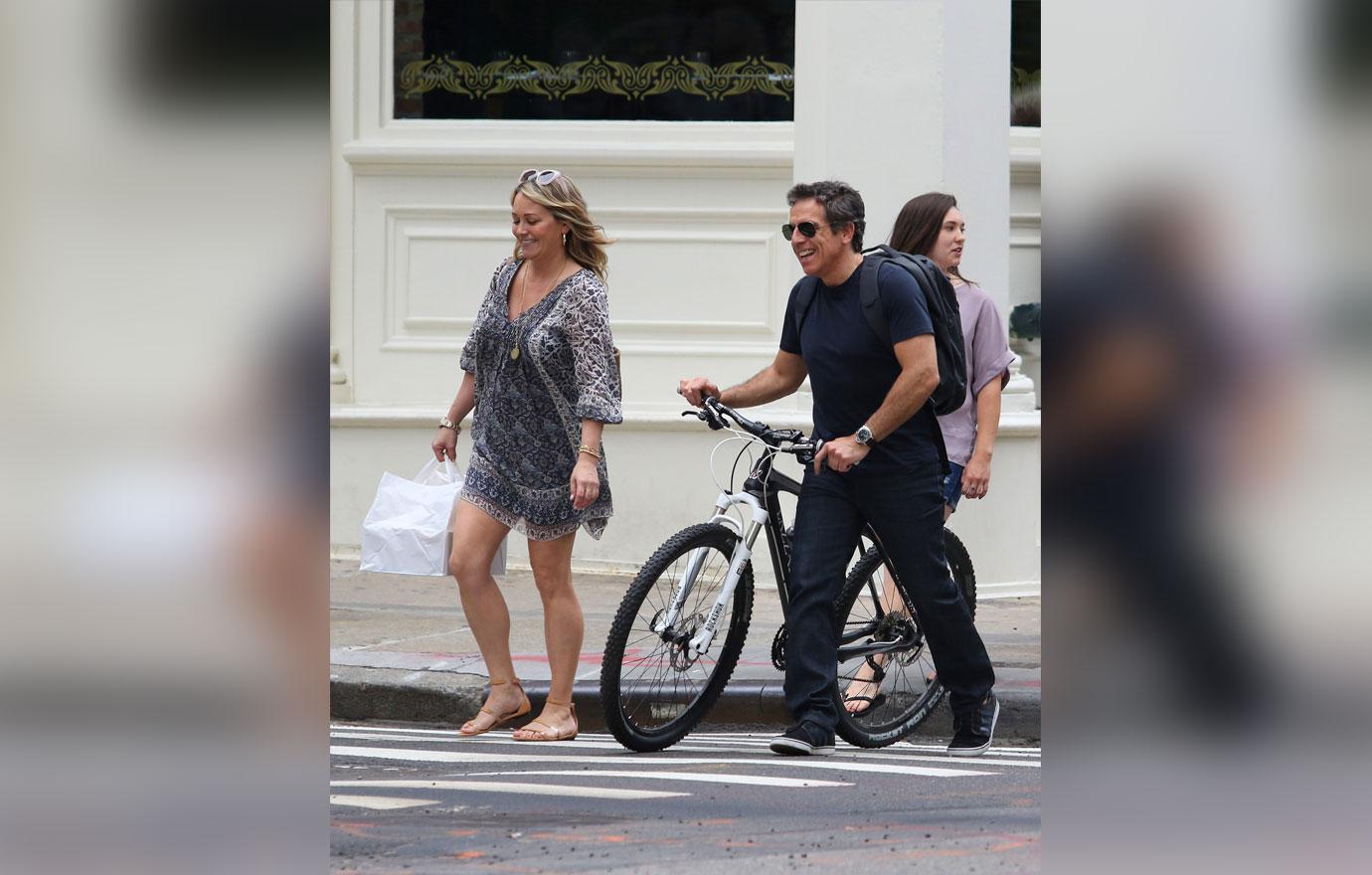 Ben stiller christine taylor happy together after split pics 04