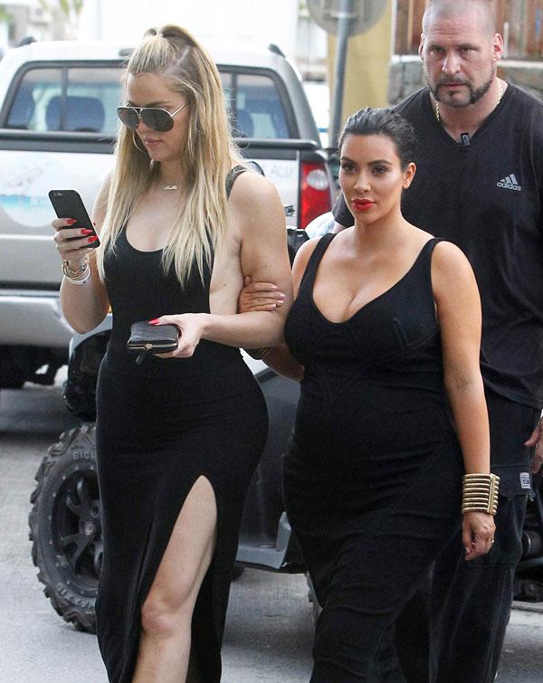 North west st barts airplane kim kardashian pregnant 01