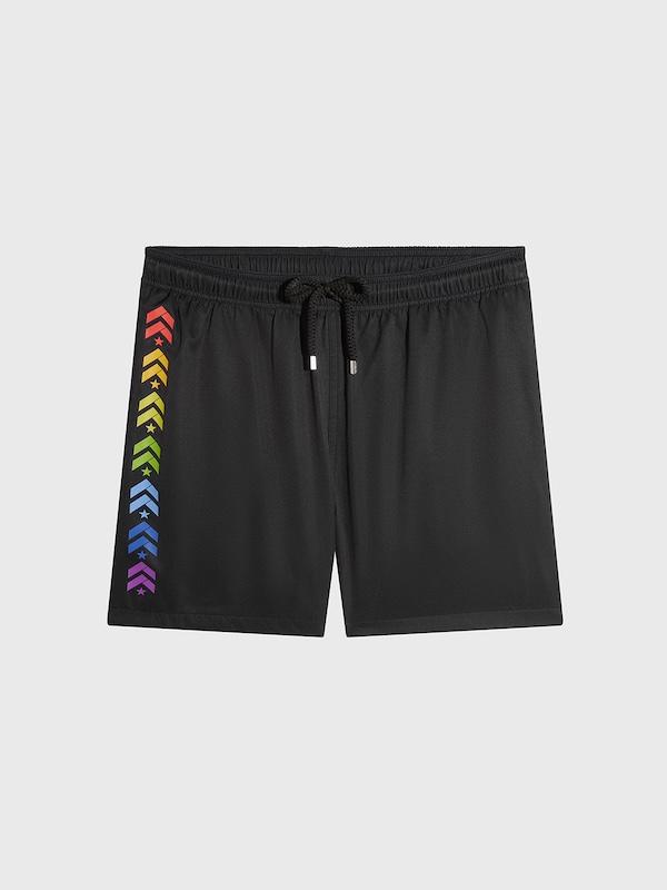 msppride swim short with small pouchblackfront