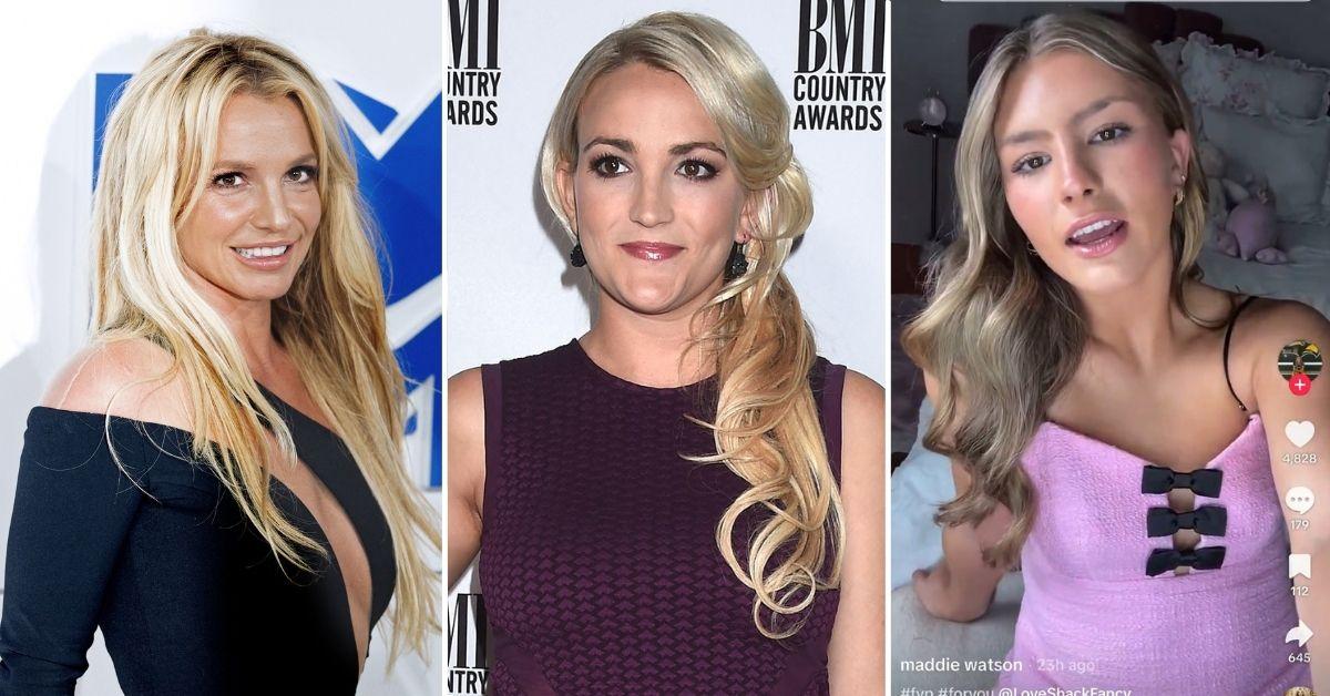 Photo of Britney Spears, Jamie Lynn Spears and Maddie Watson