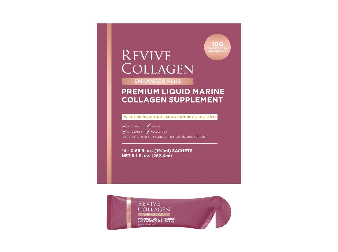 revive collagen enhanced plus hydrolyzed marine collagen drink