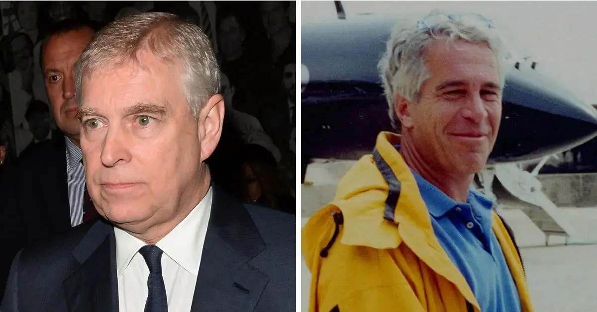 Photo of Andrew Windsor and Jeffrey Epstein