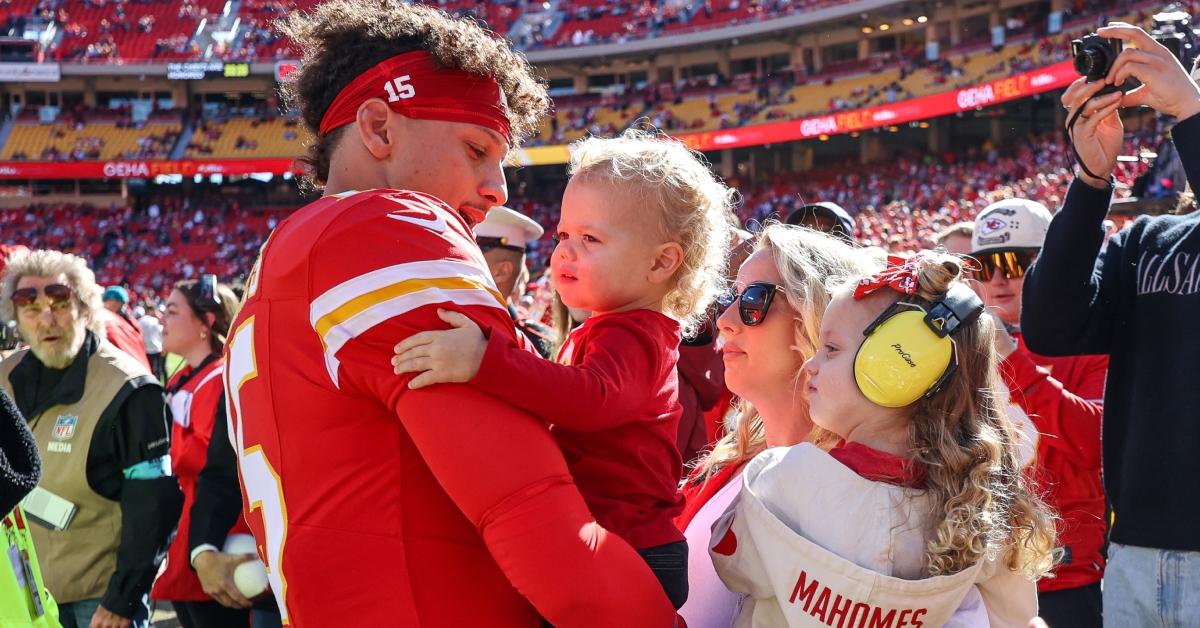 brittany mahomes glam feel human patrick third child baby game day