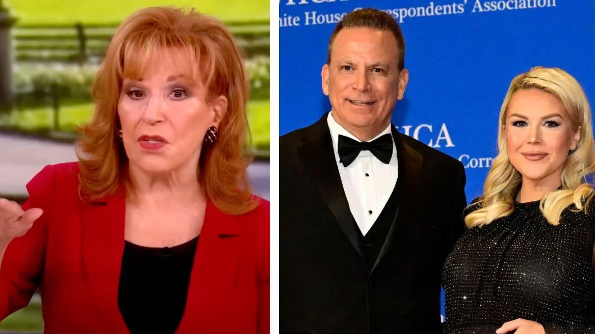 Joy Behar, Karoline Leavitt and Nicolas Riccio