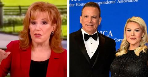 Joy Behar, Karoline Leavitt and Nicolas Riccio