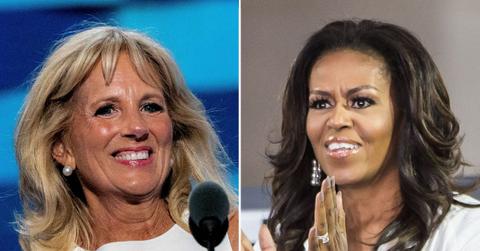Photo of Jill Biden and Michelle Obama
