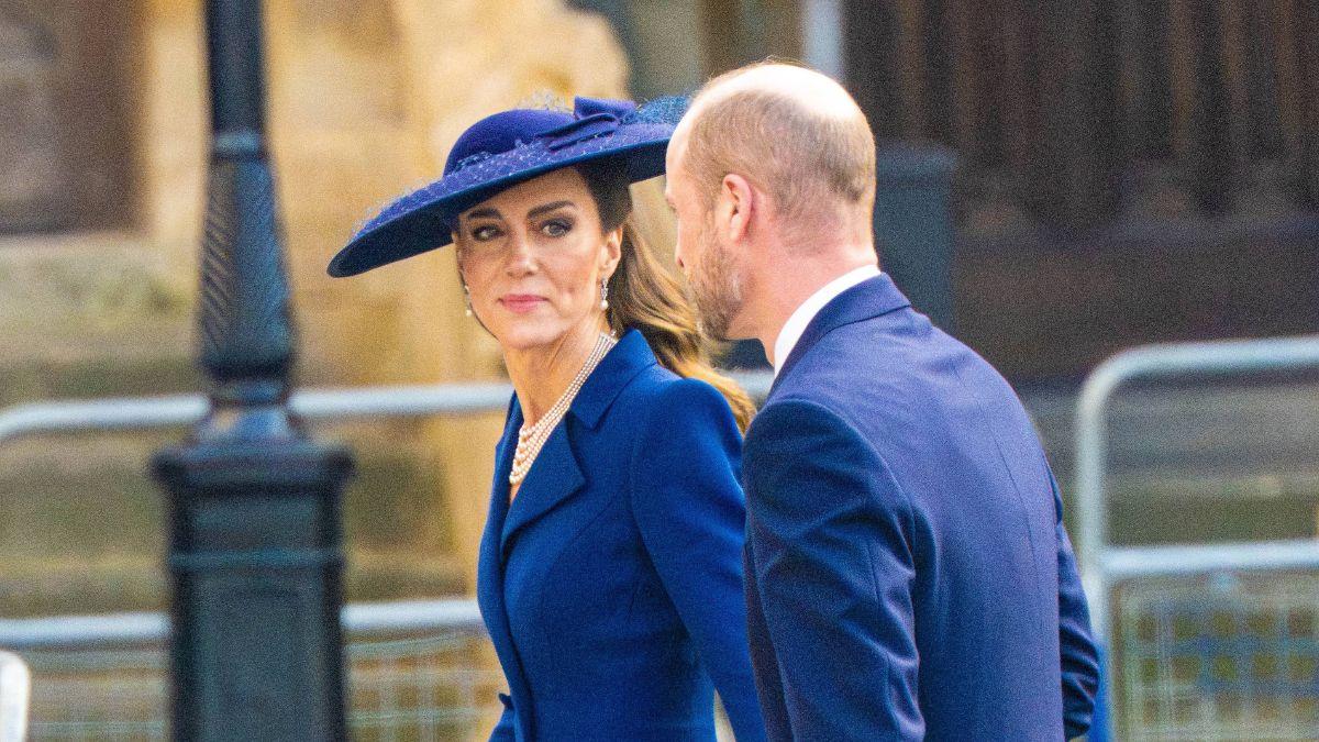 Image of Royals gathered at Westminster Abbey for the ceremony.