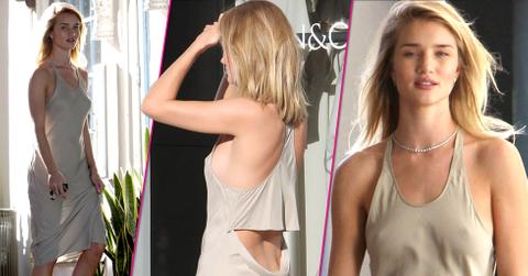 rosie huntington whiteley braless