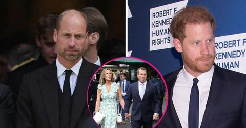 image of prince William, prince harry and Peter Phillips
