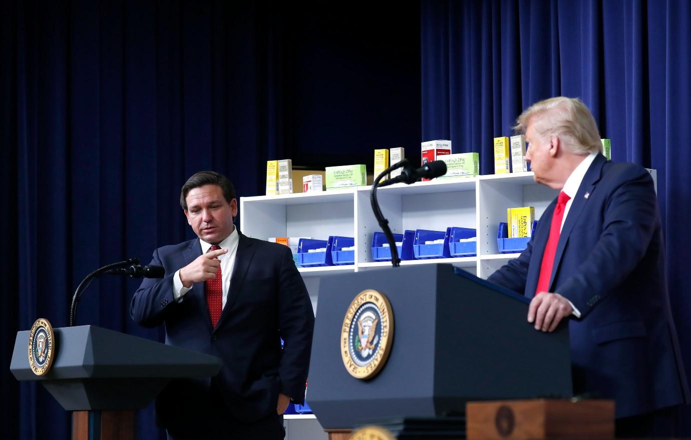 donald trump ron desantis