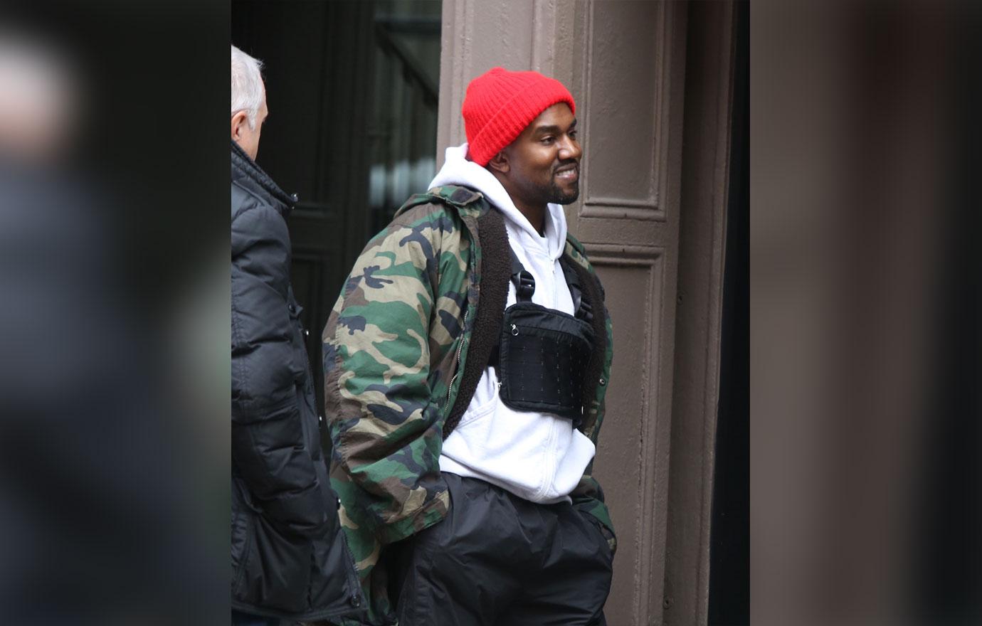 Kanye with red beanie