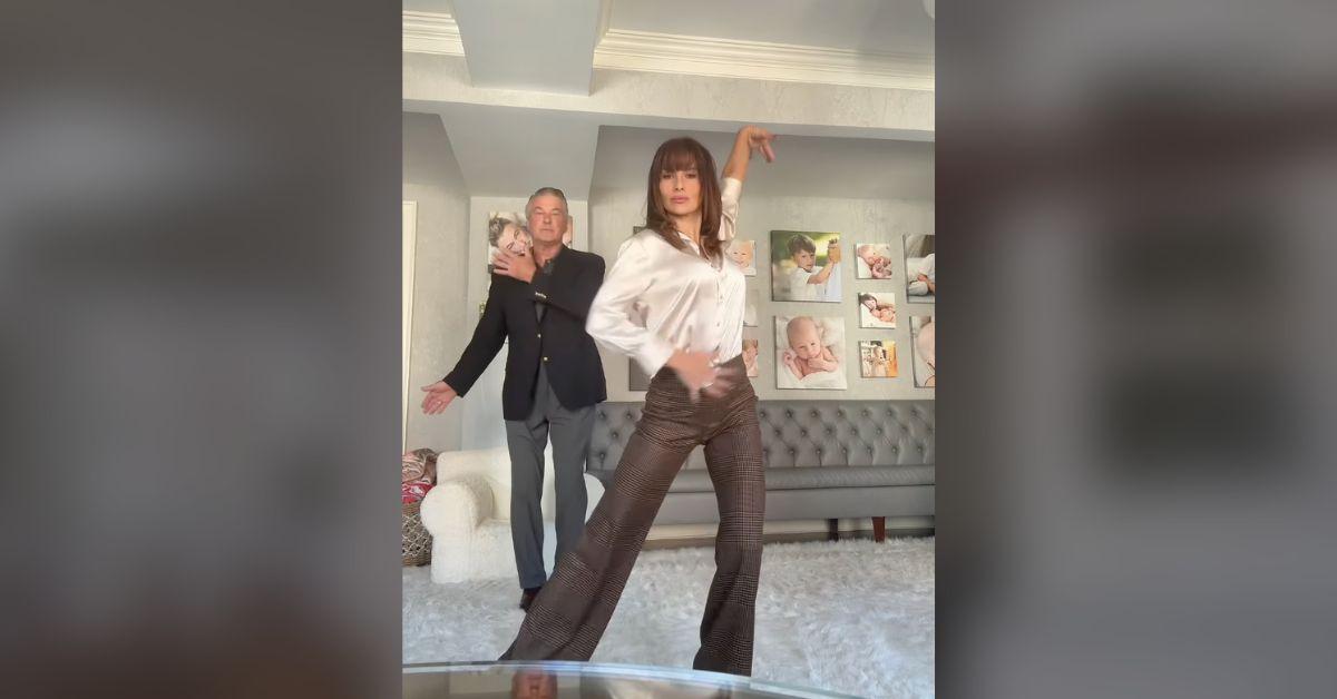 Image of Hilaria Baldwin is trained in Latin dance.