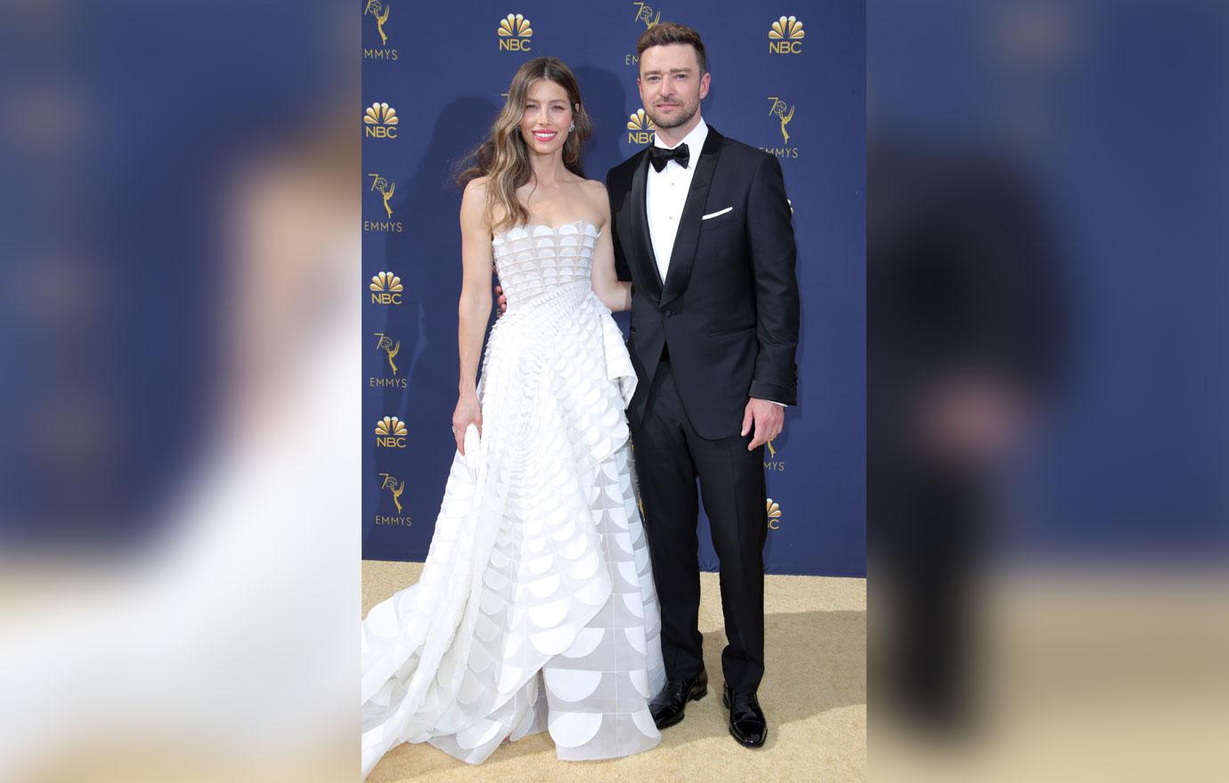 Jessica Biel And Justin Timberlake On Red Carpet Alisha Wainwright Pics