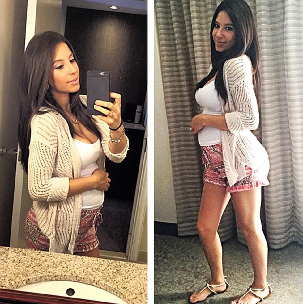 Vee torres 6 months pregnnat